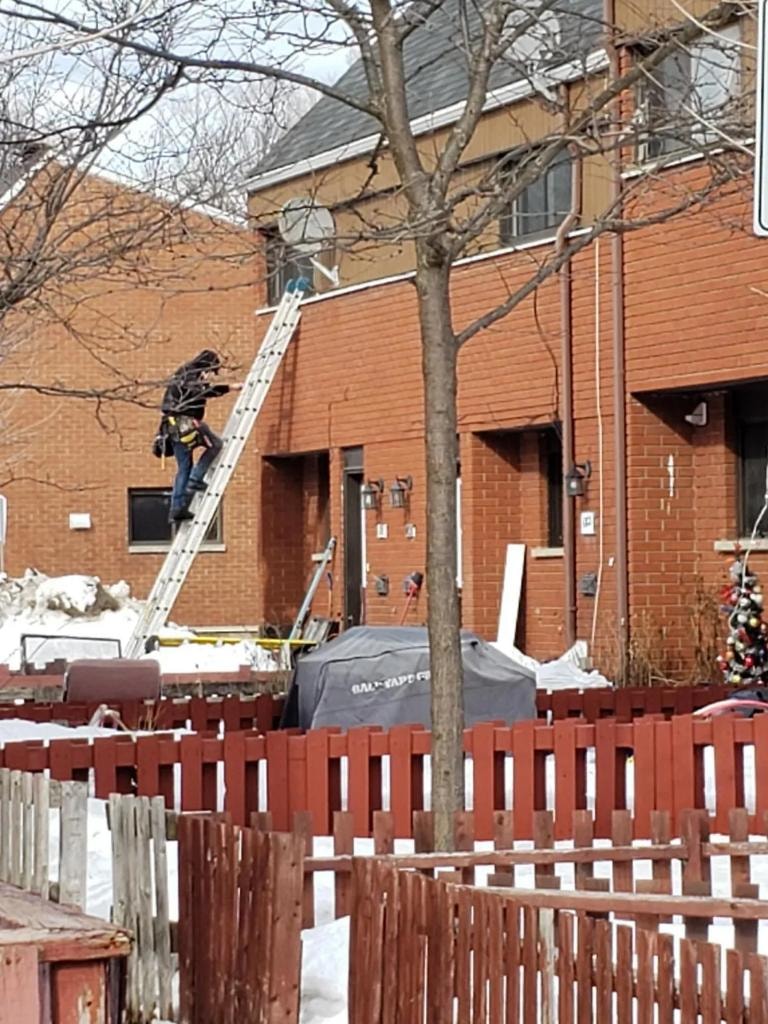 Travaux entretien immeuble hiver